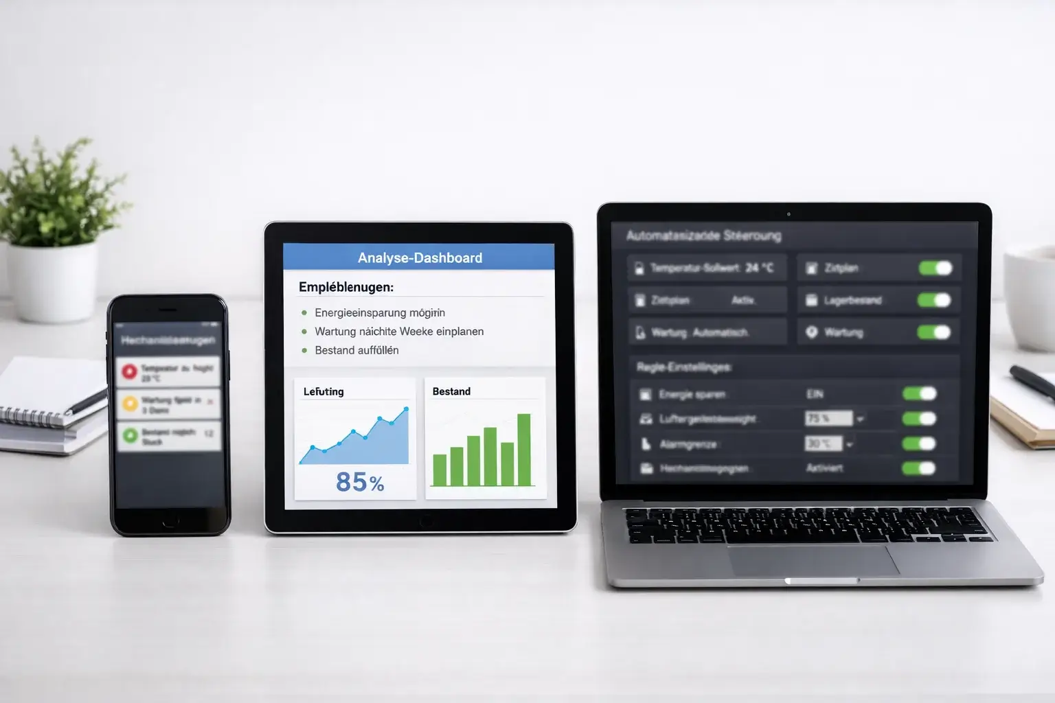Verschiedene Stufen der Wettautomatisierung