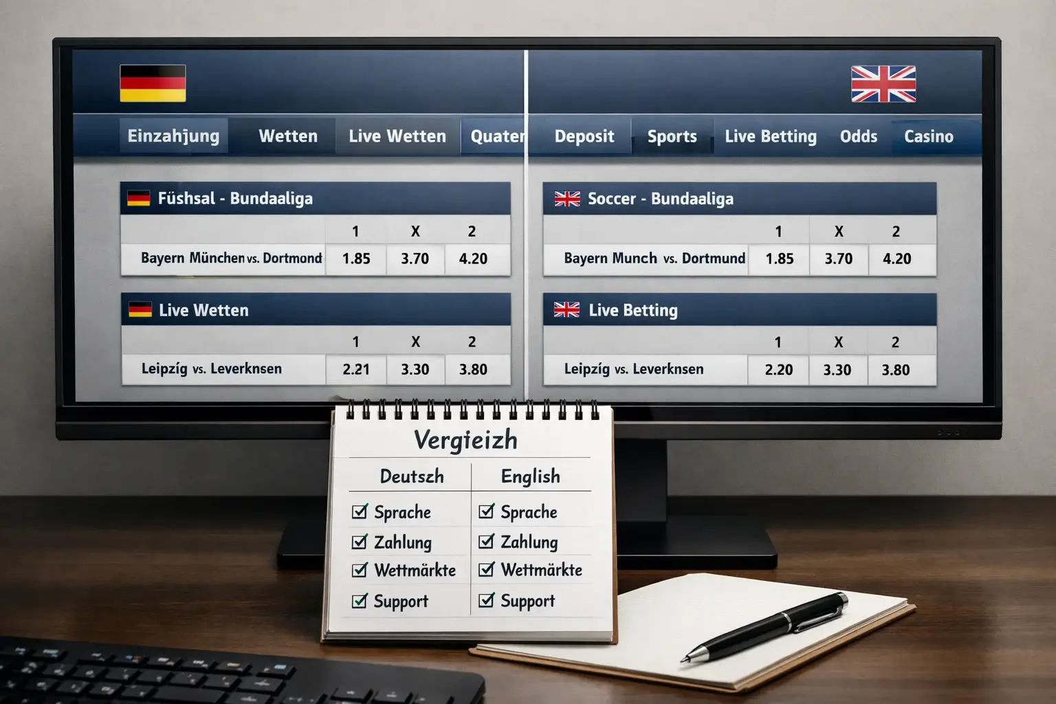 Vergleich internationale und deutschsprachige Plattformen