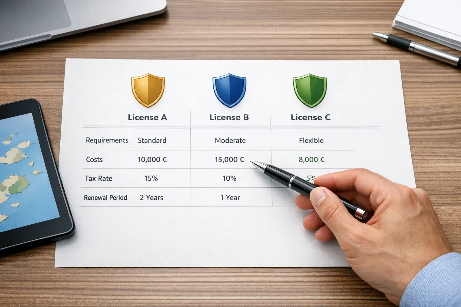 Vergleich verschiedener Glücksspiellizenzen für Spieler