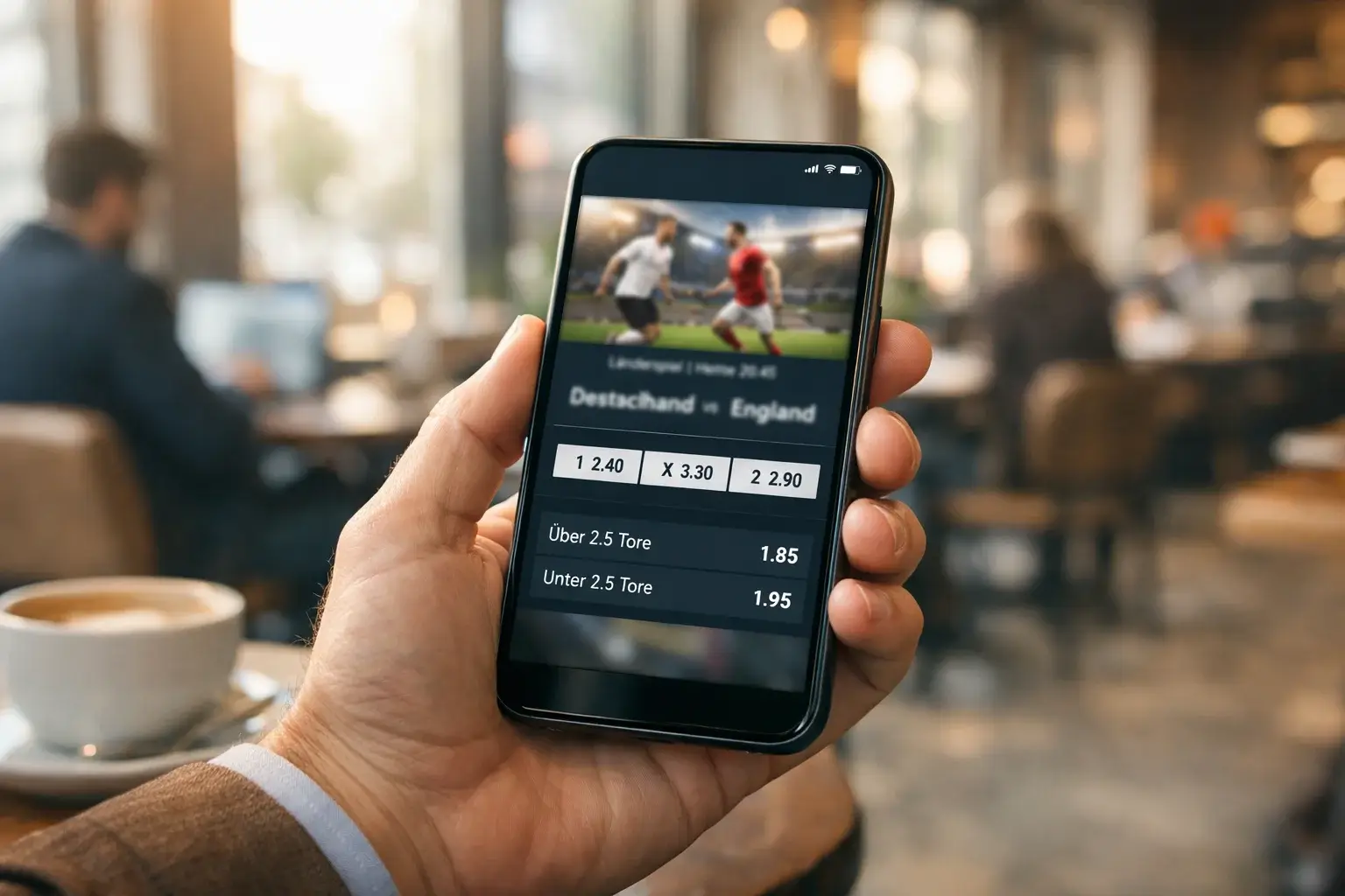 Mobile Bitcoin-Wetten mit hohen Einsätzen auf dem Smartphone